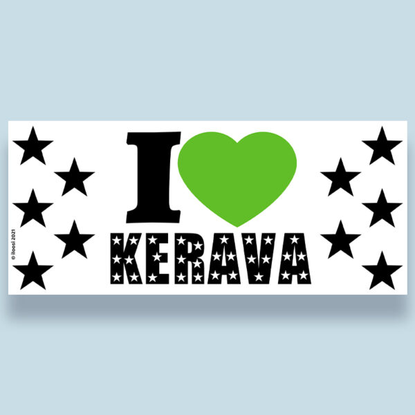 I Love Kerava -muki vihreä
